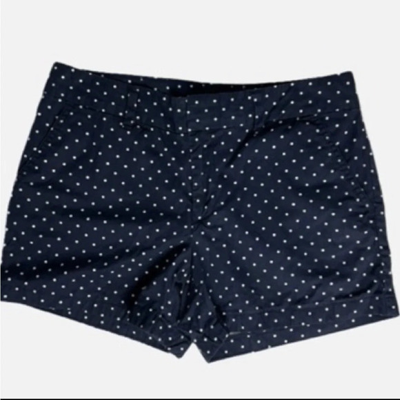 Tommy Hilfiger Polka Dot Shorts Navy Blue White Size 4 Beach Nautical Summer - Picture 8 of 8